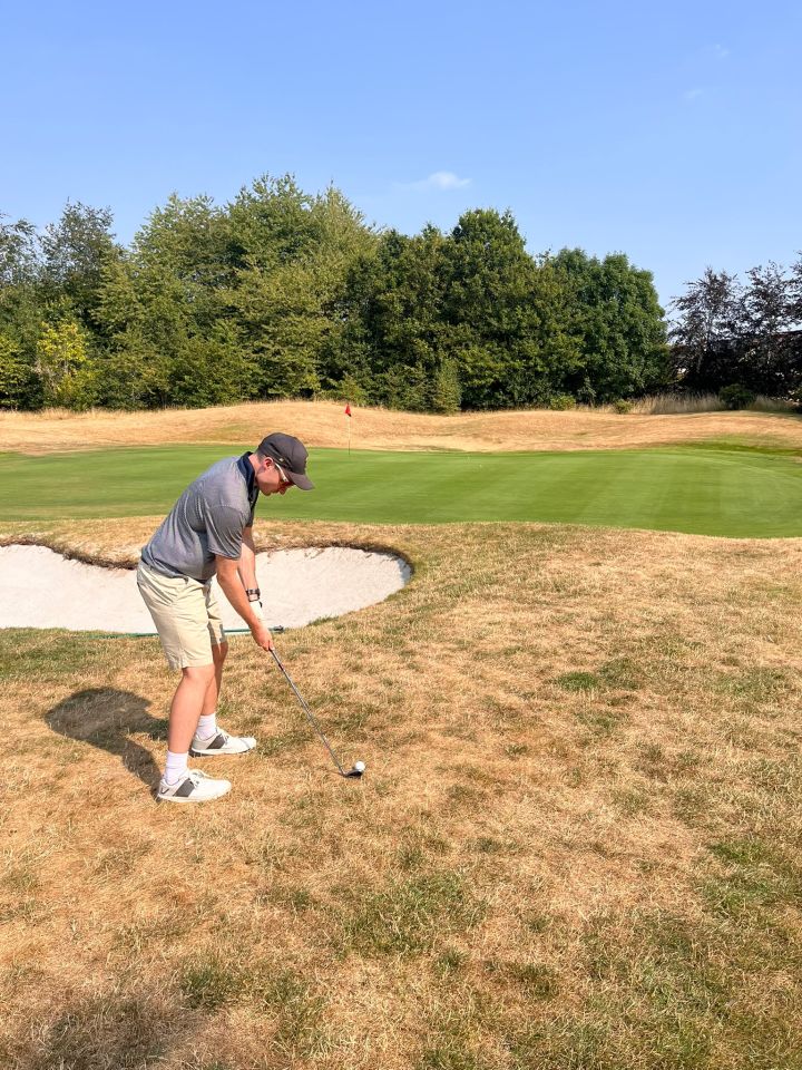 Irrigated golf green in excellent condition at Aston Wood Golf Club | Kingsbury Lawn Care