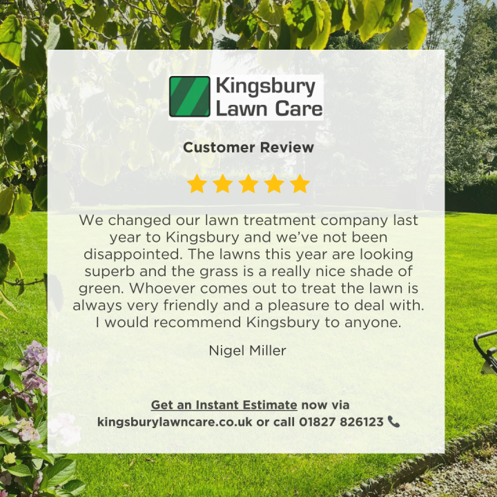 A lawn services customer review | Kingsbury Lawn Care