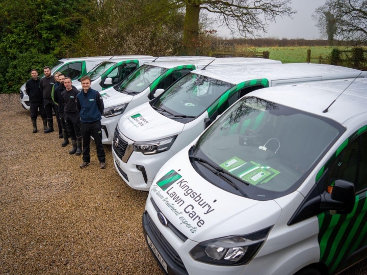 New Kingsbury Lawn Care vans - lawn care specialists